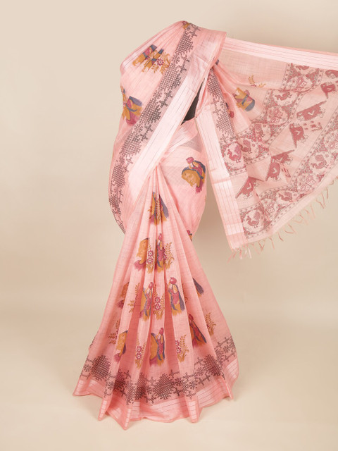 

Pothys Pink & Orange Pure Cotton Saree
