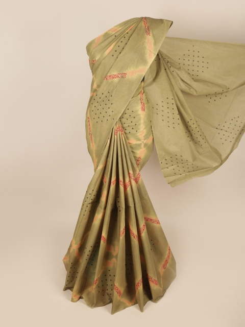 

Pothys Green & Pink Pure Cotton Saree