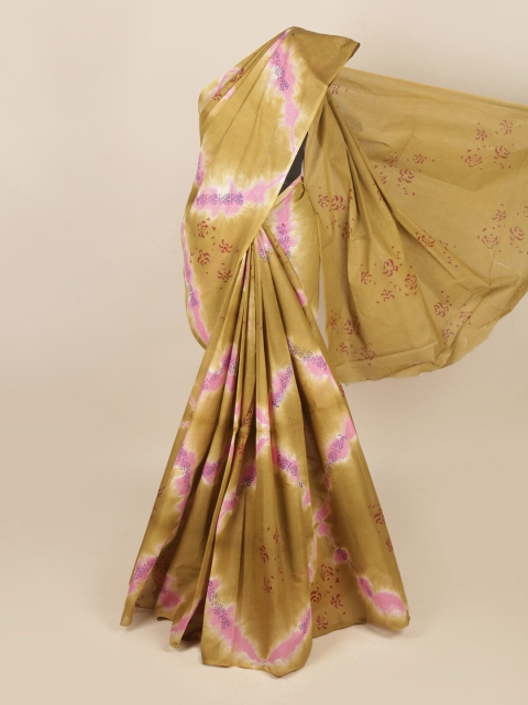 

Pothys Green & Pink Ethnic Motifs Pure Cotton Saree