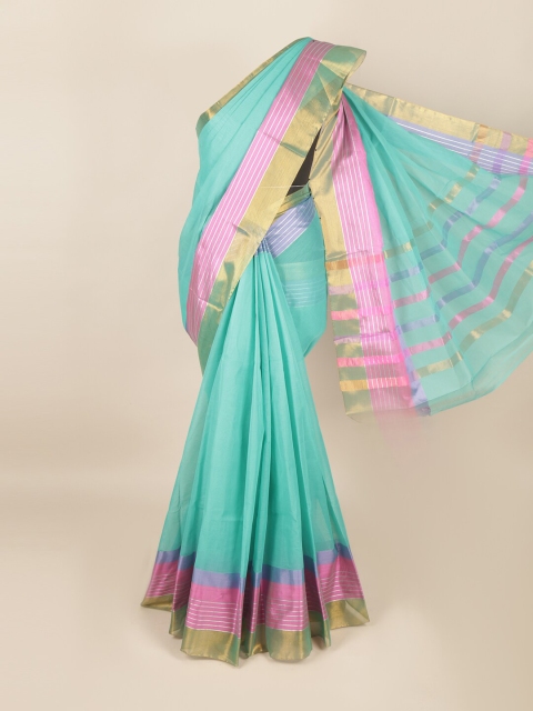 

Pothys Green & Pink Zari Saree