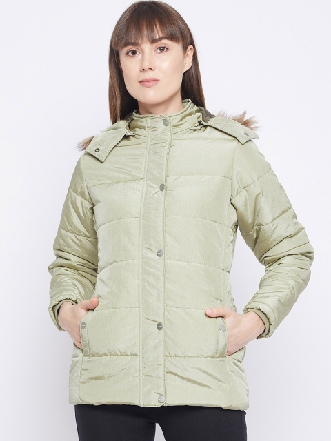 

Okane Women Olive Green Lightweight Puffer Jacket