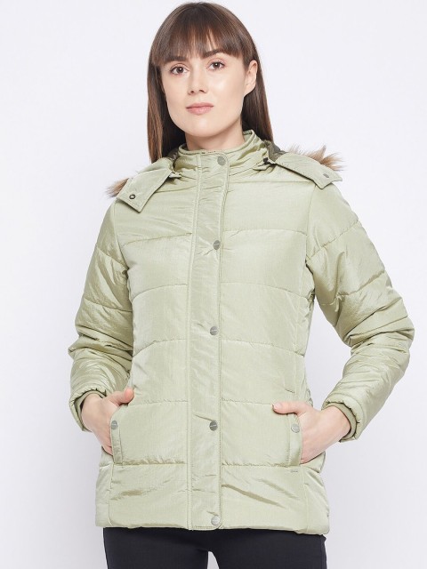 

Okane Women Olive Green Lightweight Padded Jacket