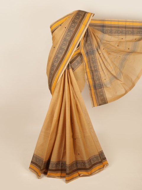 

Pothys Beige & Brown Ethnic Motifs Saree