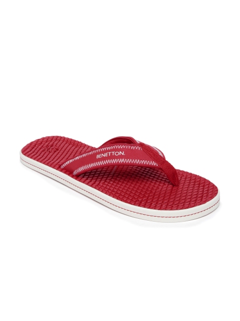 

United Colors of Benetton Men Red Flip-Flops