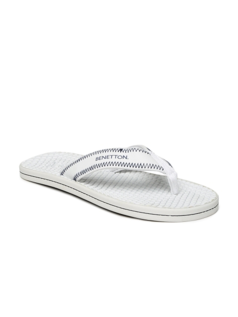 

United Colors of Benetton Men White Flip-Flops