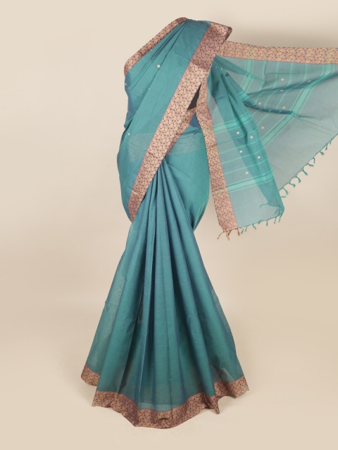 

Pothys Blue & Purple Ethnic Motifs Zari Saree