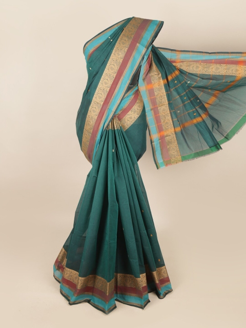 

Pothys Green & Maroon Woven Design Saree
