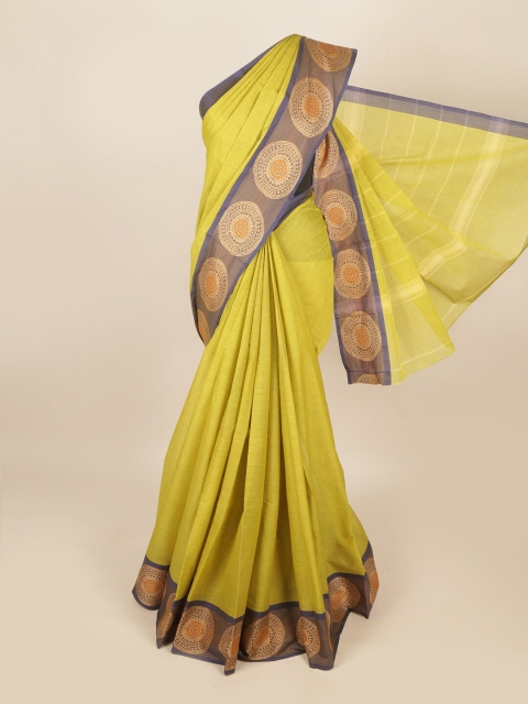 

Pothys Green & Blue Zari Saree