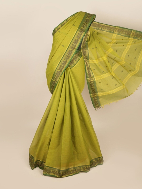 

Pothys Green & Black Zari Saree