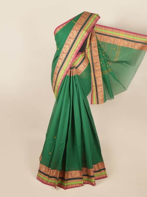 

Pothys Green & Pink Ethnic Motifs Saree