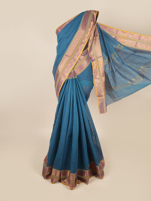 

Pothys Blue & Purple Woven Design Saree