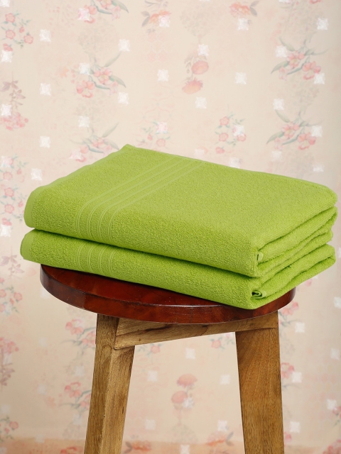 

Trident Set of 2 Green 400 GSM Cotton Towels