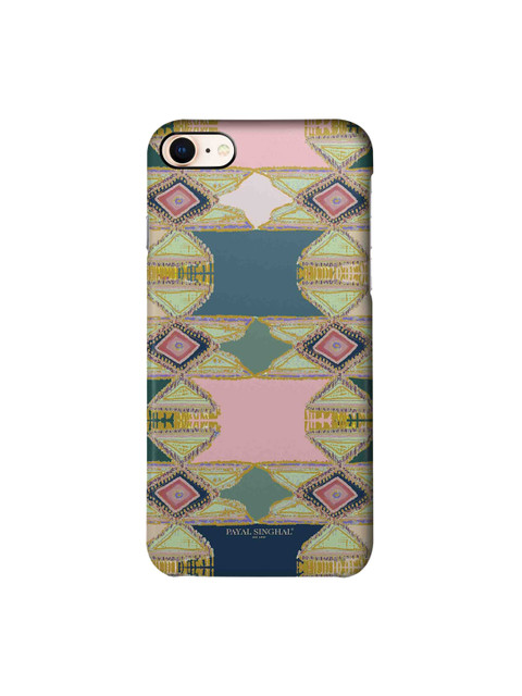 

macmerise Green & Pink Printed iPhone 8 Back Case
