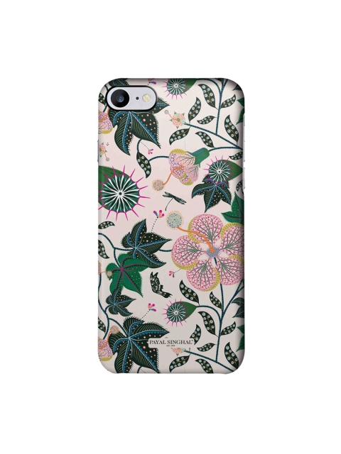 

macmerise Green & Pink Printed iPhone 7 Back Case