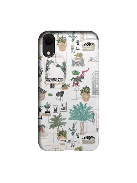 

macmerise White & Green Printed iPhone XR Back Case