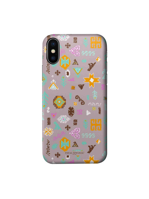 

macmerise Lavender & Orange Printed Matte Finish Apple iPhone XS Plastic Back Cover