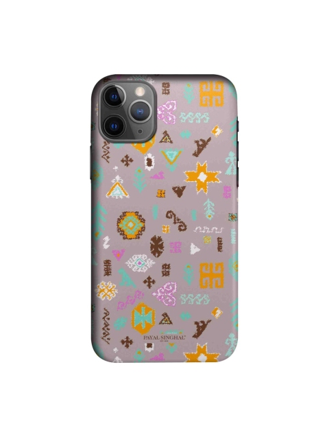 

macmerise Lavender & Orange Printed iPhone 11 Pro Back Case