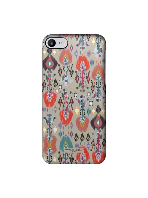 

macmerise Grey & Orange Ikat Garden Stone iPhone 7 Back Case