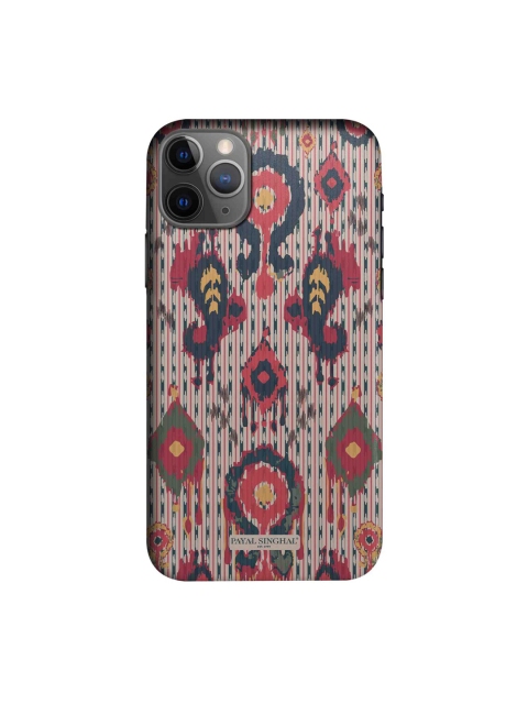 

macmerise Purple & Red Ikat Printed iPhone 11 Pro Back Case