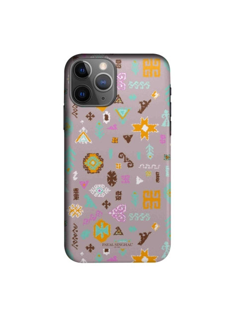 

macmerise Purple & Yellow Printed iPhone 11 Pro Max Back Case