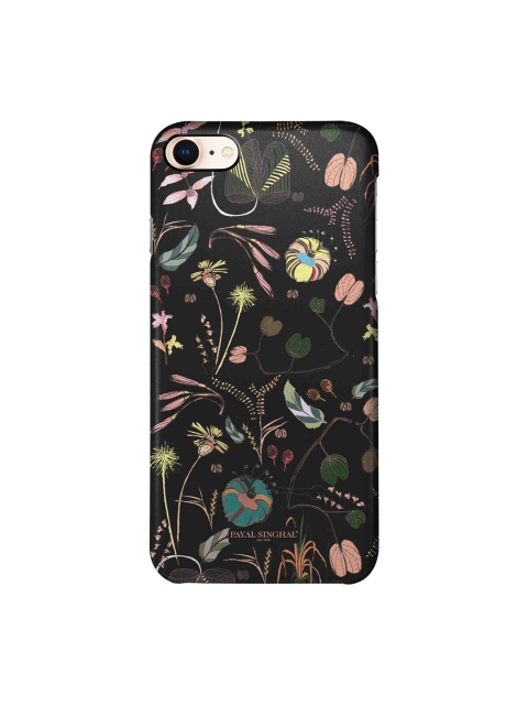 

macmerise Black & Pink Printed iPhone 8 Back Case