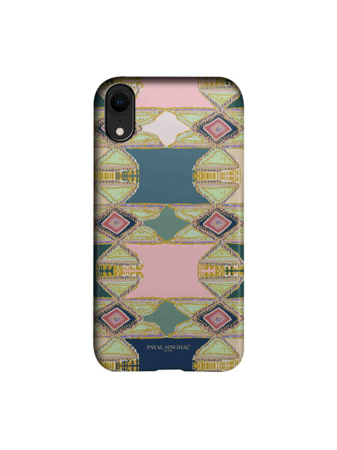 

macmerise Green & Pink Printed iPhone XR Back Case