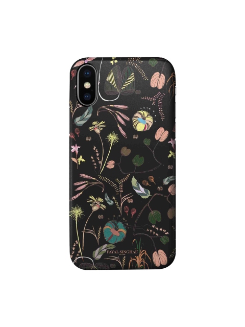 

macmerise Black & Pink Printed iPhone Xs Back Case