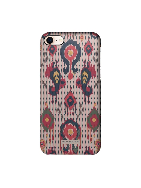 

macmerise Grey & Red Ikat Tribe iPhone 8 Back Case
