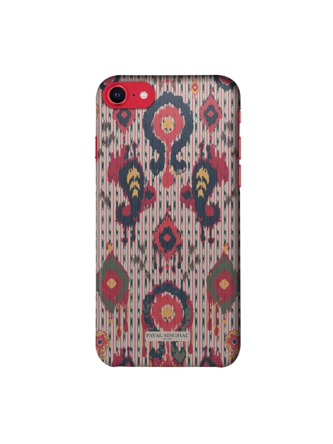 

macmerise Red Printed iPhone SE Back Case