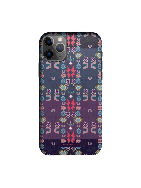 

macmerise Purple & Blue Printed iPhone 11 Pro Back Case