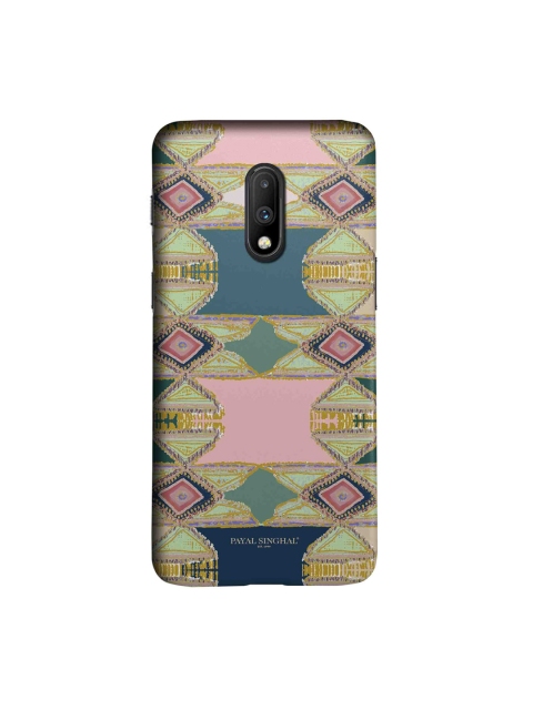 

macmerise Pink & Green Aztec OnePlus 7 Back Case