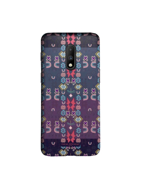 

macmerise Purple Printed OnePlus 7 Back Case