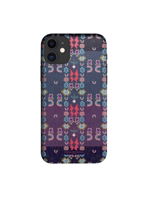 

macmerise Purple & Red Printed iPhone 11 Back Case