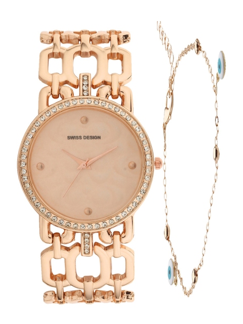 

Swiss Design Rose-Gold Watch Gift Set SDWGift Set-259