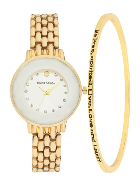 

Swiss Design Women Watch Gift, Gold