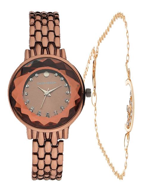 

Swiss Design Brown Watch Gift Set SDWGift Set-197
