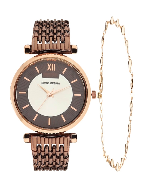 

Swiss Design Women Copper Watch Gift Set SDWGift Set-252
