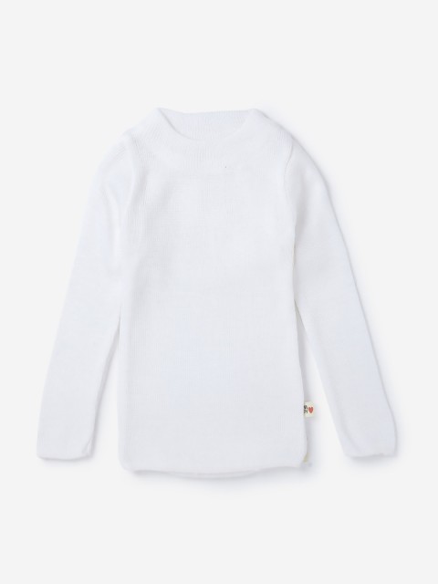 

Hopscotch Girls White Solid Thermal Top