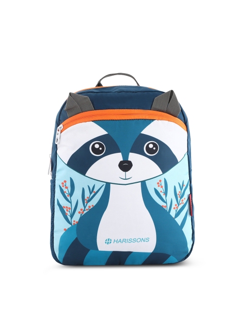 

Harissons Unisex Orange & Blue Graphic Backpack