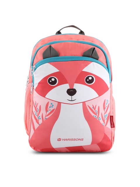 

Harissons Unisex Coral Pink & White Graphic Backpack