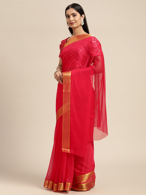 

KALINI Pink Pure Georgette Saree