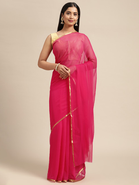 

KALINI Pink Pure Georgette Saree