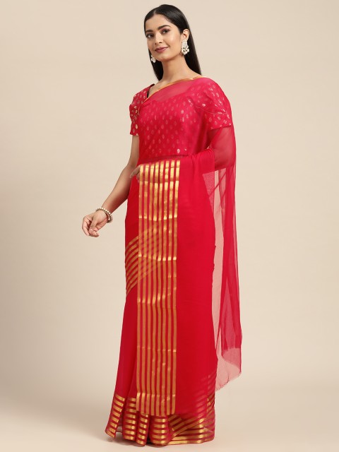

KALINI Pink Pure Georgette Saree