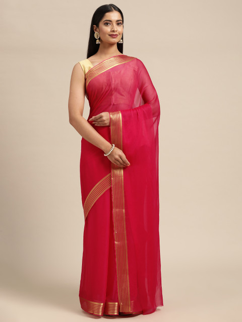 

KALINI Pink Pure Georgette Saree
