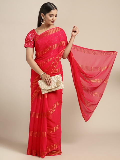 

KALINI Pink Pure Georgette Saree