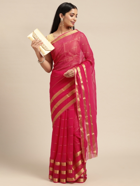 

KALINI Pink Pure Georgette Saree