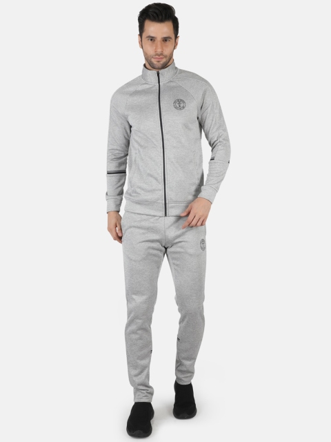 

rock.it Men Grey Solid Track Suit