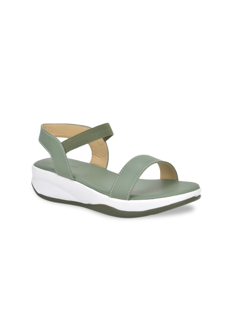 

SALARIO Olive Green Comfort Sandals