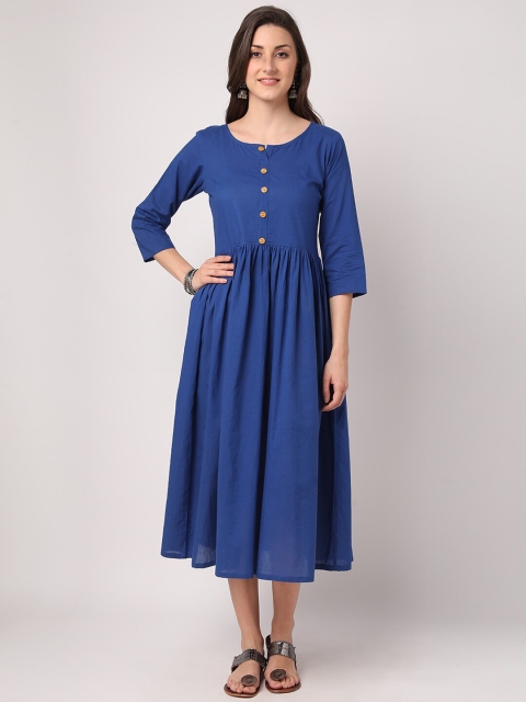 

THE NKS PLUS Blue & deep ultramarine Midi Dress