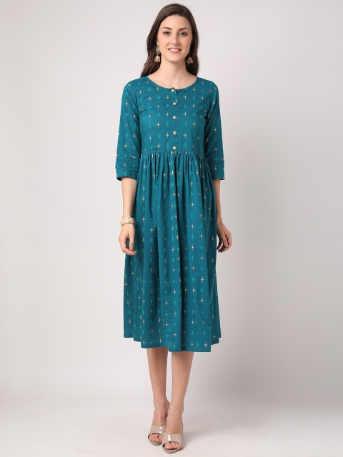 

THE NKS PLUS Green Midi Dress